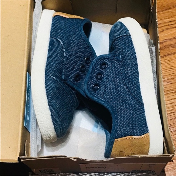 Toms Other - TOMS Paseo Deep Ocean Burlap, Toddler 5